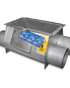 Lower part f/silo boot M125 2-line continuous augers